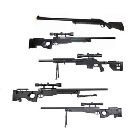 Types of airsoft sniper rifle
