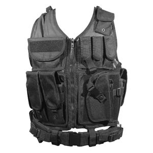 Firepower Deluxe Tactical Vest Black