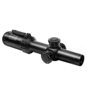 Bushnell Optics FFP Illuminated BTR-1 BDC Reticle Riflescope with Target Turrets and Throw Down PCL, 1-4x 24mm