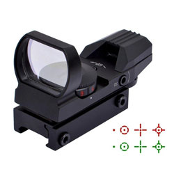 Ohuhu Red and Green Reflex Sight with 4 Reticles