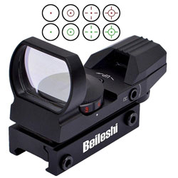 Beileshi Red and Green Reflex Sight with 4 Reticles